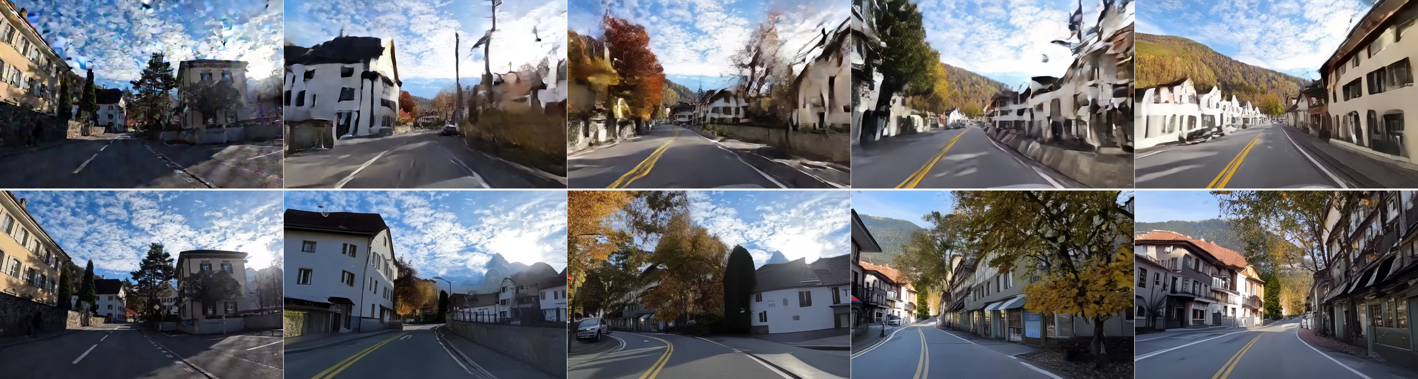 Figure: Keyframe Generator 설계 비교 — 시간 압축 유무에 따른 생성 품질 차이